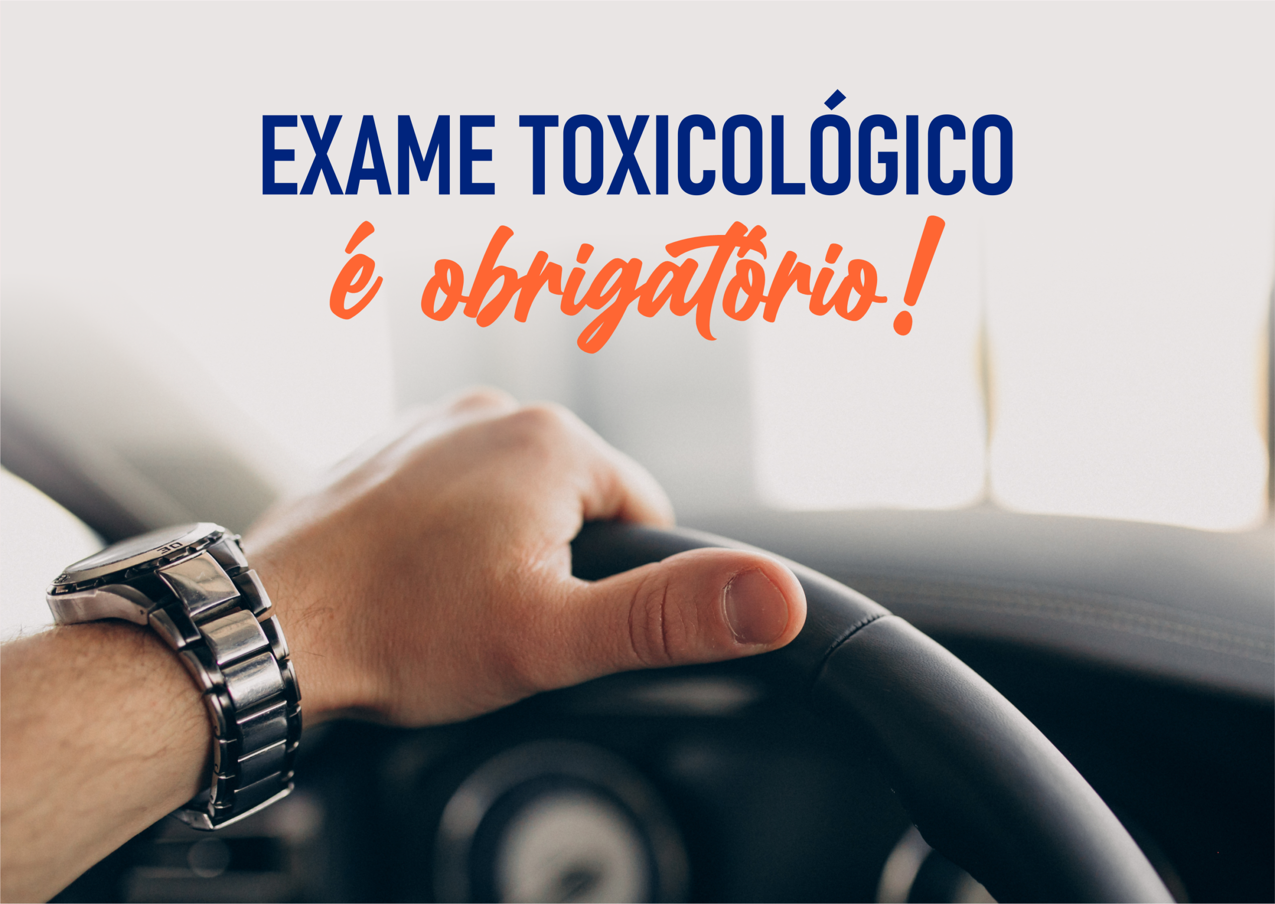 O exame toxicológico para CNH é obrigatório para categorias C, D e E